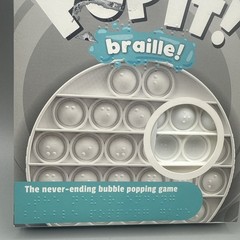 Chuckle & Roar – Pop It! Braille – Tactile Sensory Fun Popping Game – Standard