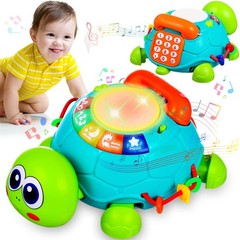Baby Toys 6 to 12 Months Crawling Turtle Musical Infant Toy for 12 Months Old…