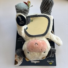 Itzy Ritzy Bitzy Mirror Sensory Tummy Time Mirror Carmen the Cow Features