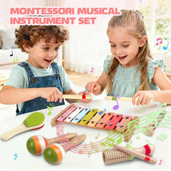 Baby Musical Instruments – Montessori Wooden Toys for Toddlers Sensory Play | Xy