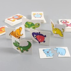 32 Pcs Kids Matching Card Puzzle Cartoon Cognitive Educational Toy Boys Girls