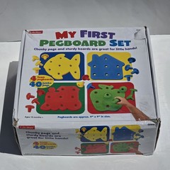Lakeshore Learning My First Pegboard Set DD645 Complete Preowned Toddler Toy