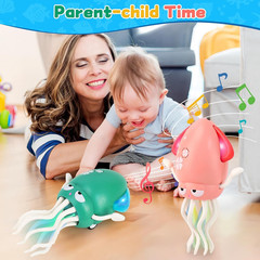 Electric Dancing Octopus Light Music Suitable for 12-18 Months Old Baby Toys, Ki