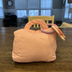 Little Me Baby Toy My First Purse Set Pink Accessories Rattle Teether Crinkle