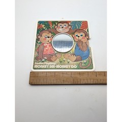 Vtg Creative Playthings Monkey See Monkey Do Mirror Toy Therapy Emotions Express