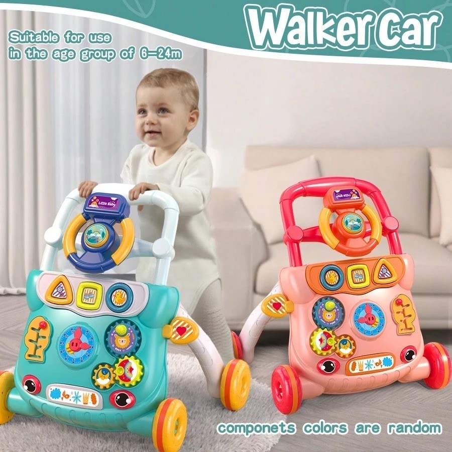 3-in-1 Baby Learning Walker Activity Center Music Lights Toddler Toy Boys Girls