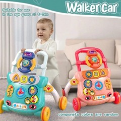3-in-1 Baby Learning Walker Activity Center Music Lights Toddler Toy Boys Girls