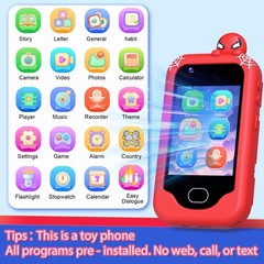 Kids Smart Phone， Toddler Easter Birthday Gift for Age 3-10, Touchscreen Kids…