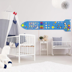 Rocket Activity Wall Busy Board Panels – Sensory Wall Panel for Kids, Montessori