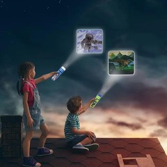 Children Projector Toys Educational Science Set Wall Ceiling Tent Torch Solar…