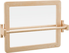 Montessori Baby Pull Up Bar with Small Mirror for Infants 6-18 Months