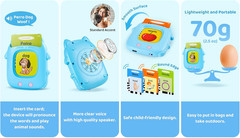 Toddler Toys Talking Flash Cards for 1 2 3 4 5 6 Year Old Boy Girl Birthday Gift