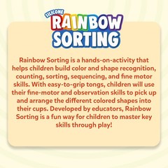 Silicone Rainbow Sorting Game – Learning & Educational Toy, Sorting, Counting…