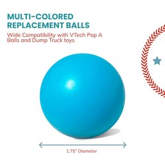 Multi-Colored Replacement Ball Set for Vtech Pop-A-Balls Push and Pop Bulldozer