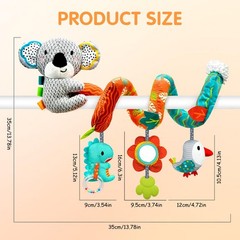 XIXILAND Car Seat Toys Baby 0-3 Months Medium, Multicolored