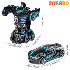 Transformable Robot Sports Car Toys Educational Kids Colorful Model Vehicle