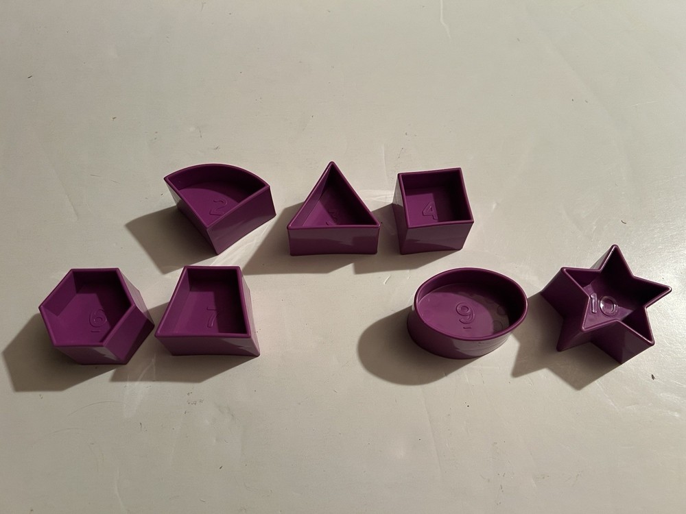 Tupperware Shape O Ball Sorter Toy Purple Shapes Pink Purple Ball Not Complete