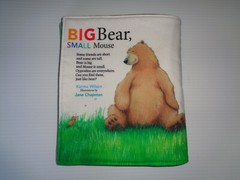 ‘Big Bear, Small Mouse’ Soft, Washable, Cloth Book for Baby / Toddler