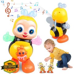 Dosurgorn Dancing Bee Toy Music LED Lights Toddler