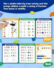 Interactive Magnetic Fraction Puzzle with 102 Colorful Learning Pieces