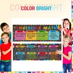 Fulmoon 2 Pcs Educational Math Posters Math Classroom Decorations Bulletin Bo…