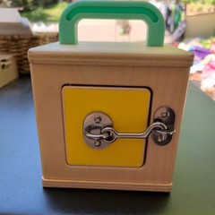 LOVEVERY Wooden Lock Box Latches Montessori Learning Toy from The Realist Box