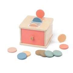 Montessori Toys for 1-3 Year Old Color Sorting Wooden Drawer Box Toy for Toddler