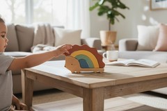 Silicone Hedgehog Stacker Toy Cloud Island Baby Toddler Montessori Stacking Toy