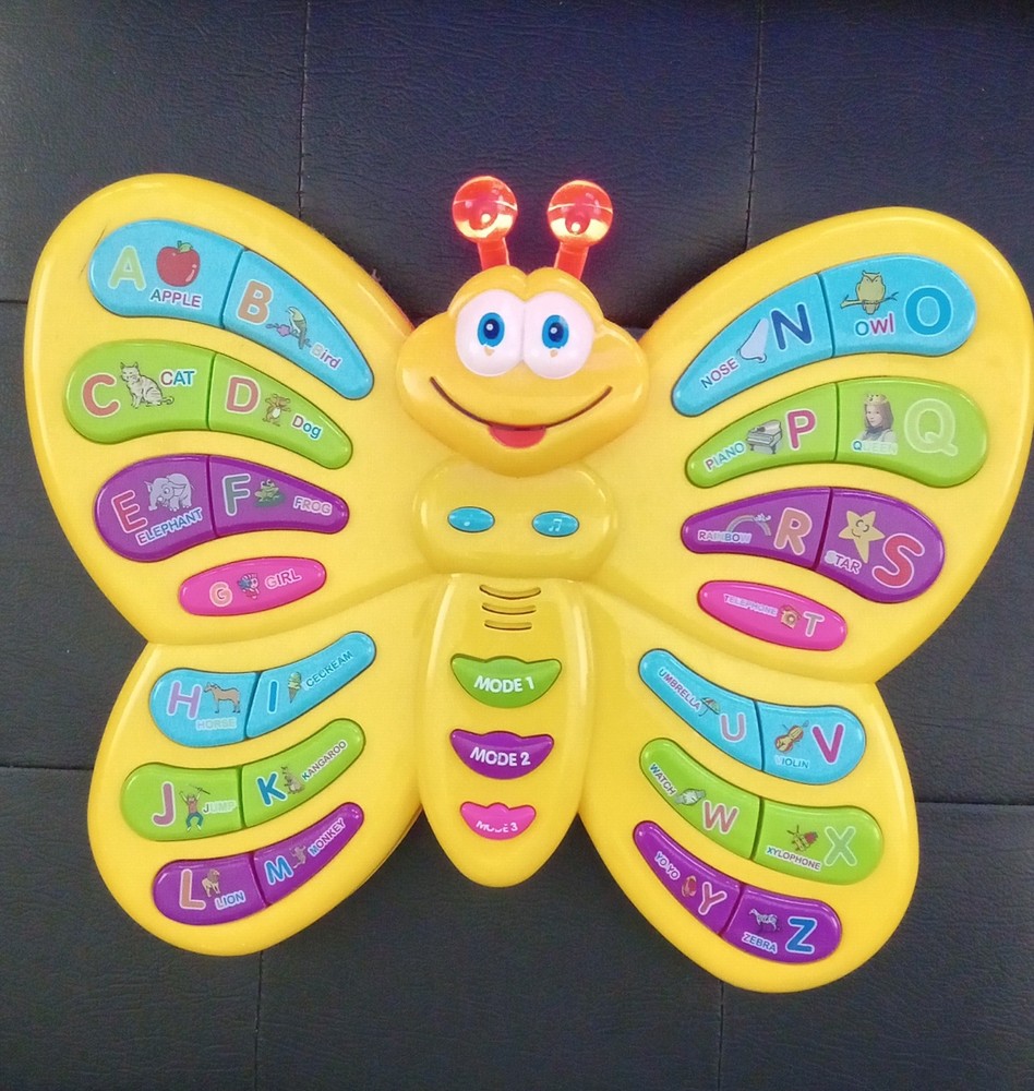 Preschool ABC Learning Toy, Interactive Educational Butterfly Toy for Toddler