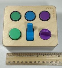 Lovevery Sensory Switchboard The Thinker Play Kit Push Flip Twist 11-12 Months