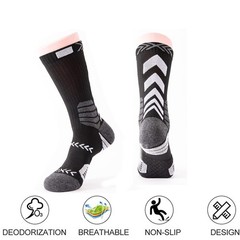 4Pairs Basketball Socks Cushion Athletic Crew Thick Performance Sport Soccer …