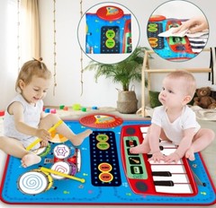 NEW Toddler Piano & Drum Mat – 2 Sticks