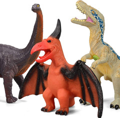 6 Piece Jumbo Dinosaur Toys For Kids 3-5 And Toddlers Large Soft Dinosaur