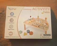 Activity Table for 1 Year Old, Montessori Toys for 1 2 Year Old Girls Boy Gifts,