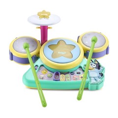 VTech Bluey Hooray Drum Set with Accessories Interactive Lights Kids Toy NEW