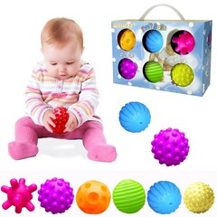 Sensory Balls for Baby Sensory Baby Toys 6 to 12 Months for Toddlers 1-3, Bri…