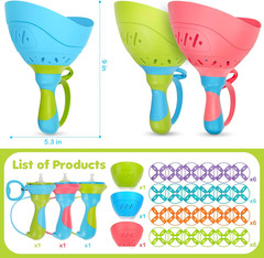 Outdoor Toys for Kids Ages 4-8, 3 Packs Flying Catching Game, outside Manual Cap