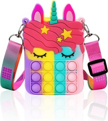Civan Small Pop Purse,Unicorn Pop Purse for Girl Boy and Women Pop Bag
