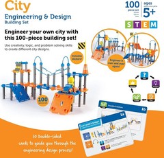 STEM Toy City Engineering Design Building Set 89 Pieces Kids Problem Solving