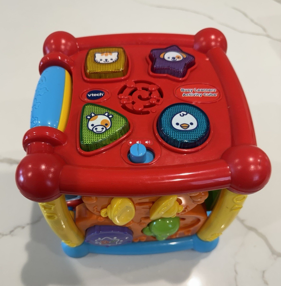 VTech Busy Learners Activity Cube Numbers & Letters 6-36M Sensory Motor