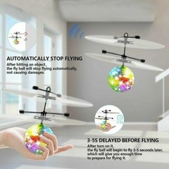 Toys for Boys Girls RC Flying Ball LED Robot Drone 3-11 Years Old Children Gift