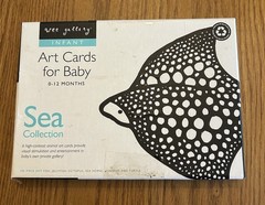 Wee Gallery Art Cards For Baby SEA Collection High Contrast Animal Pictures