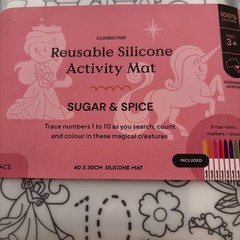Hey Doodle Sugar & Spice Magical Creatures Reusable Silicone Mat Coloring