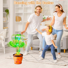 Baby Toys Interactive, Dancing Talking Cactus Toy Volume Adjustable, Singing
