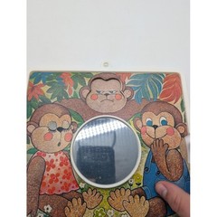 Vtg Creative Playthings Monkey See Monkey Do Mirror Toy Therapy Emotions Express