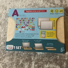 Chuckle And Roar Learn And Play Easel Magnetic Dry Erase Board Ages 3+