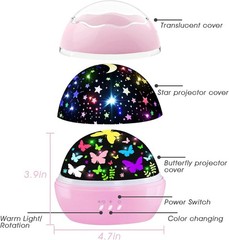 Butterfly Decorations Toddler Toys for 3-8 Old Girls, 16 Colors Star Project…