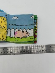 Baby Children’s Activity Busy Book Soft Plush Cloth Plush Pig Vintage