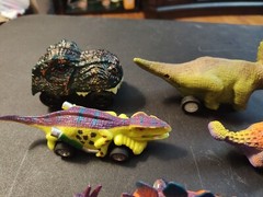 Mixed Lot Of 8 Dinosaur Toy Cars Dino Toys Unbranded Dino Cars 3 Small Wind Up