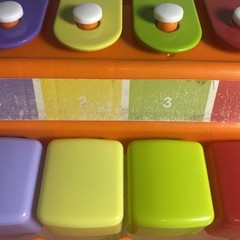 Baby Piano Working Numbers Are Worn! Plays Well